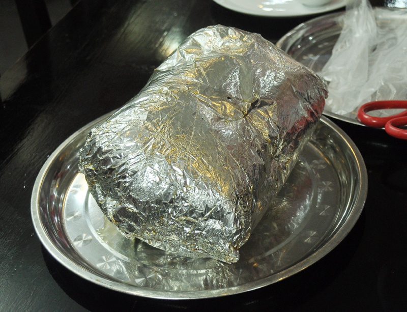 vien xoi ga boc la sen anh 1